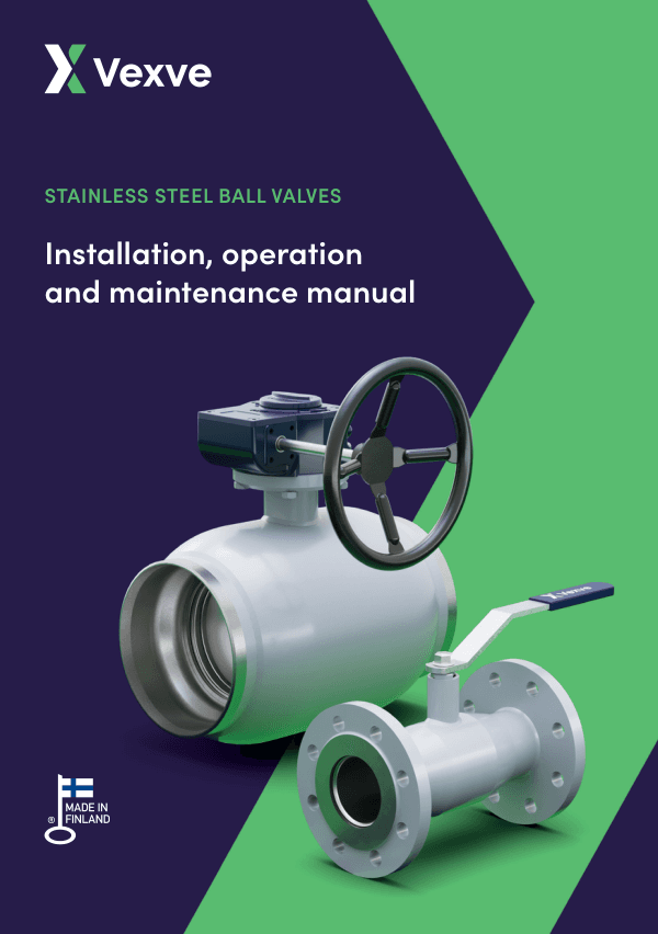 Stainless steel ball valves Installation, operation and maintenance manual